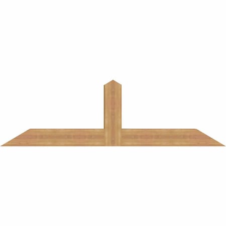Ekena Millwork Portland Smooth Timber Gable Bracket, Western Red Cedar, 72"W x 21"H x 5 1/2"D x 5 1/2"F, 7/12 Pitch GBW072X21X0606POR00SWR